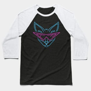 Azure Fox Logo Baseball T-Shirt